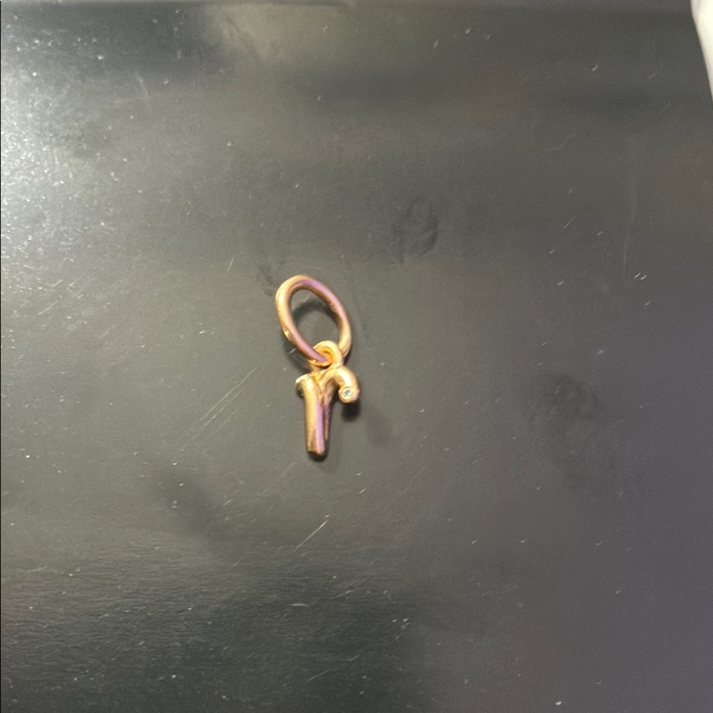 Pandora Rose Gold letter “r “Charm